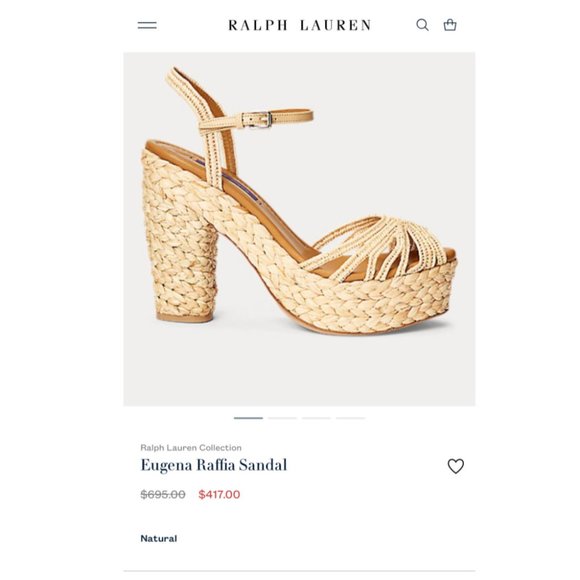 Ralph Lauren Purple Label | Shoes | Ralph Lauren Eugena Raffia Platform  Sandals | Poshmark